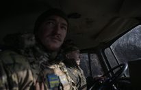 Ukrajinski vojnici na frontu nadomak Avdivke u oblasti Donjecka
