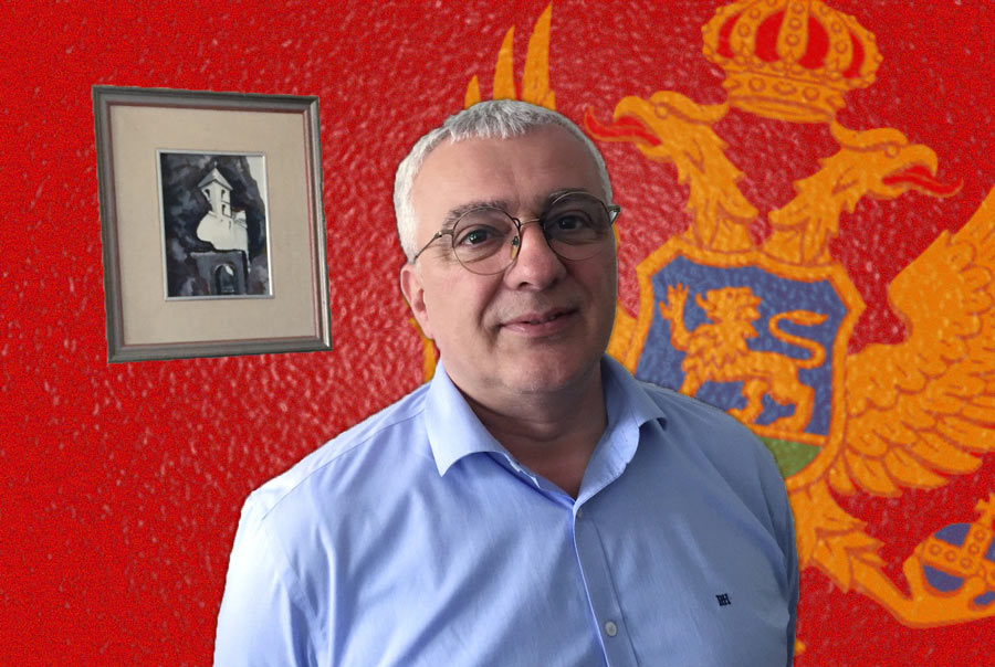 Andrija Mandic, rezolucija, Ostrog, crnogorska zastava