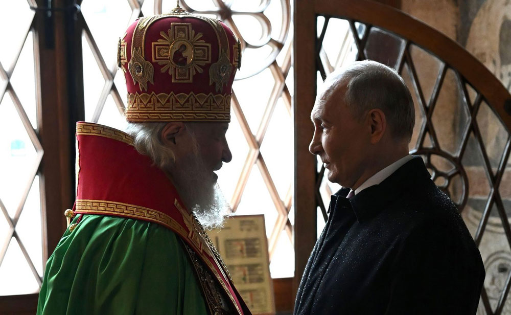 Patrijarh Kiril i Vladimir Putin u Moskvi