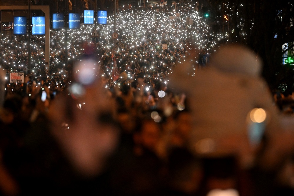 Protest i blokada na Autokomandi