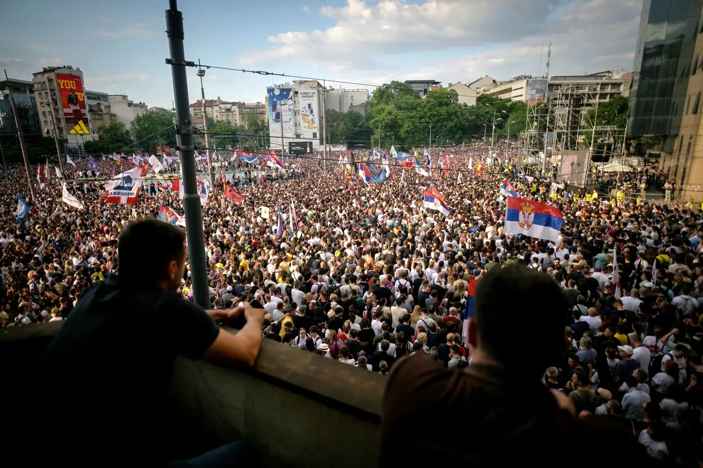 Protest na Slaviji, 23. maj 2026.